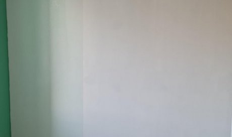 (Avant) MY DECO PEINTURE Pose de poster géant intissé de 2.80mx3.50m dans chambre d'enfant à Bourg-en-Bresse